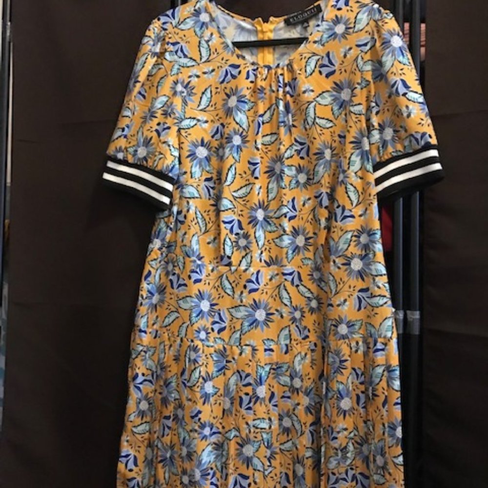 Floral dress by Eloquii, size 18